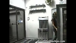 Cute babe babe bay bòs nan travay pi BON blond nan travay